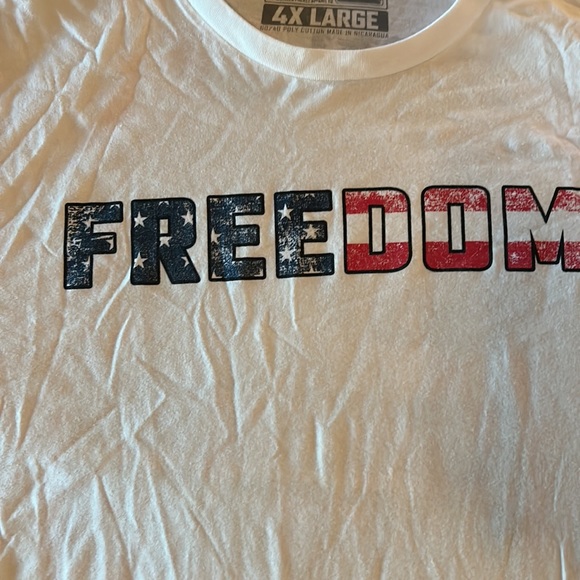Til Valhalla Project Apparel Company (TVP), 4XL, White, Patriotic, T-Shirt. - Picture 2 of 6